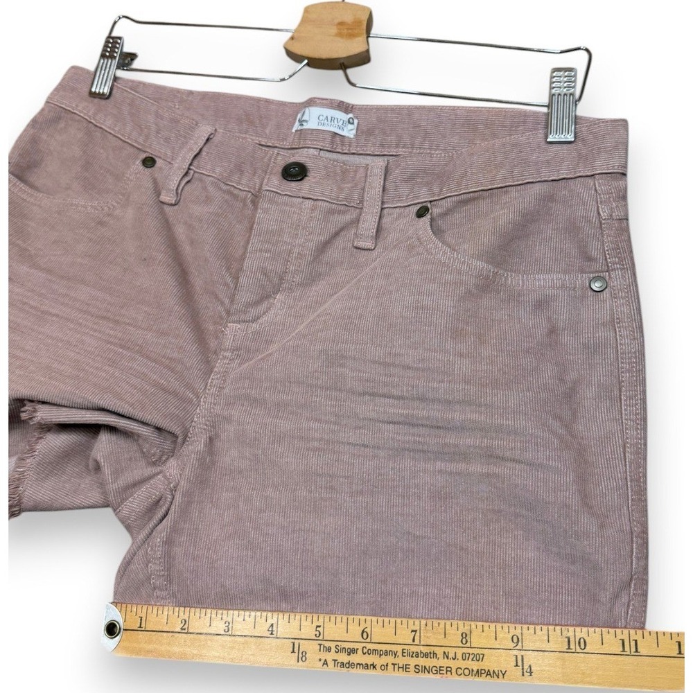 Carve Designs Mauve Pink Frayed Hem Women’s Shorts - Picture 10 of 10